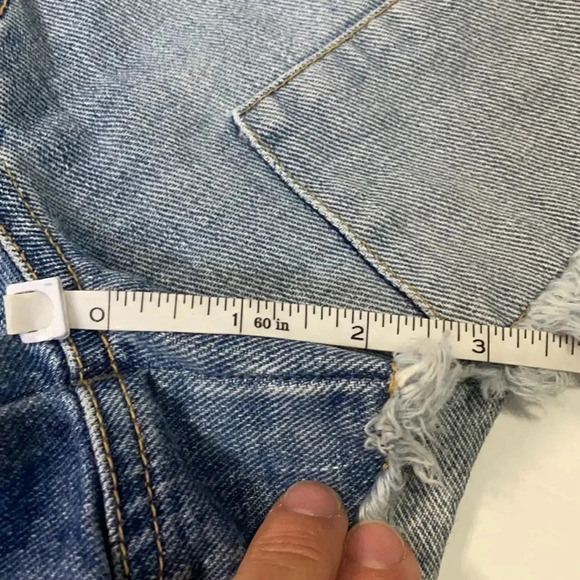 Newport News jeanology collection Denim shorts Jean shorts Vintage Size 12 - Picture 7 of 8